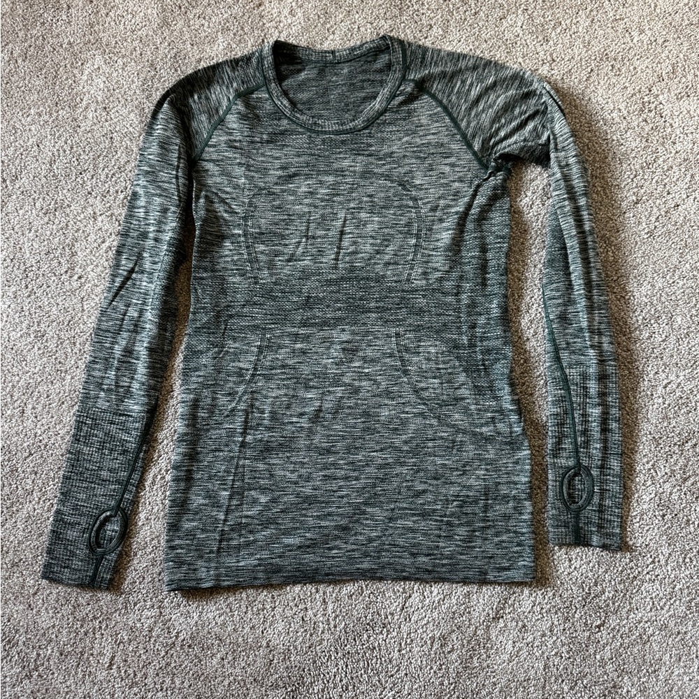 Heather Green Tech Swiftly Long Sleeve